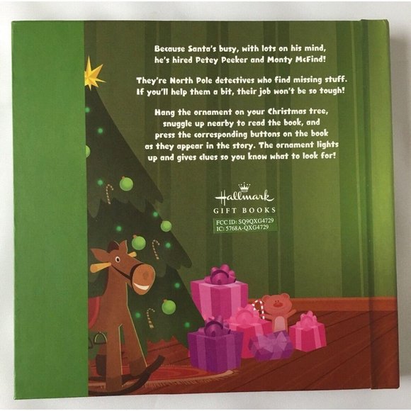 Hallmark Where's Santas Stuff? Ornament And Interactive Book Christmas Tree - Picture 3 of 11